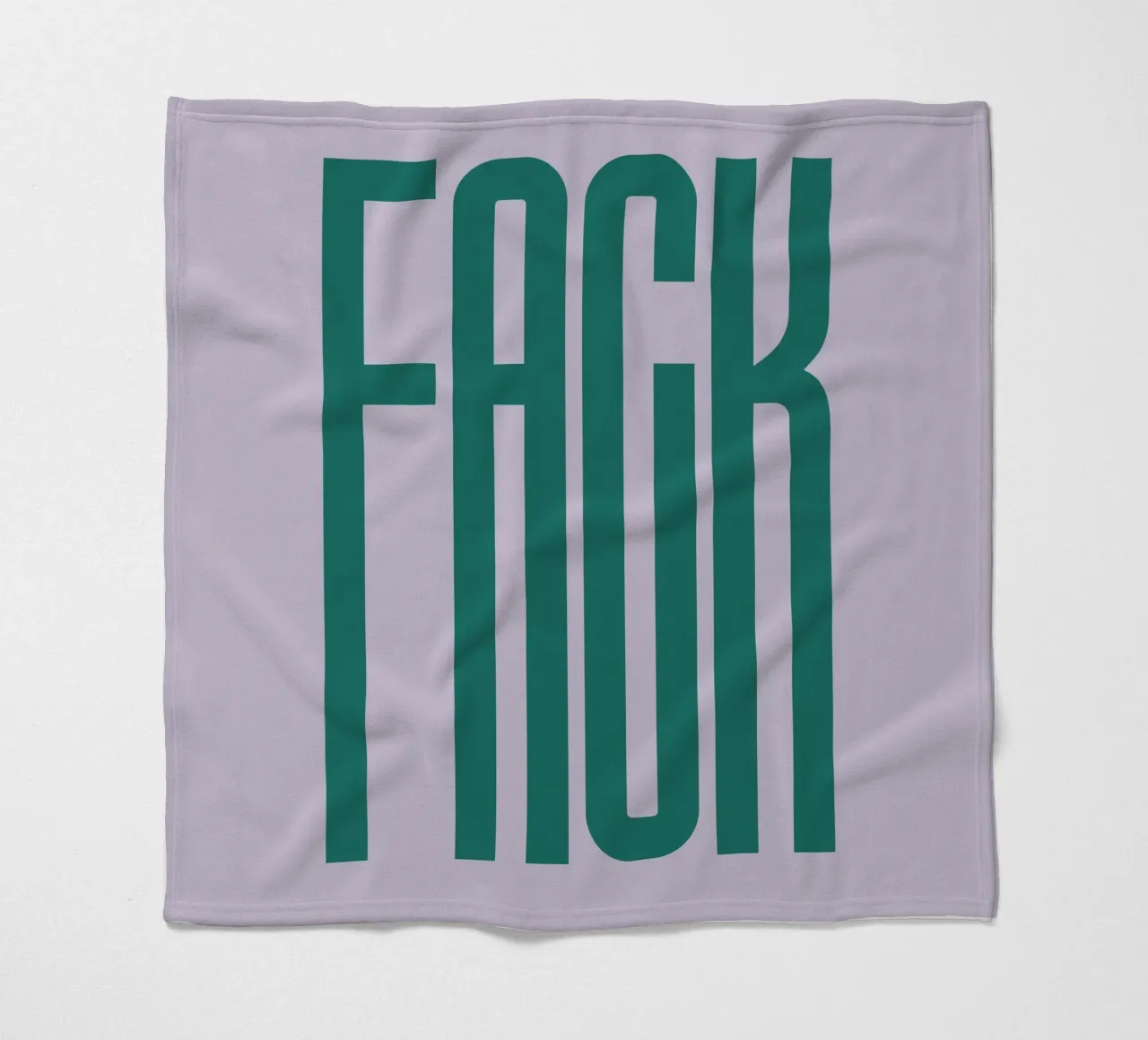 FACK Fleecedecke von PurePeachStudio