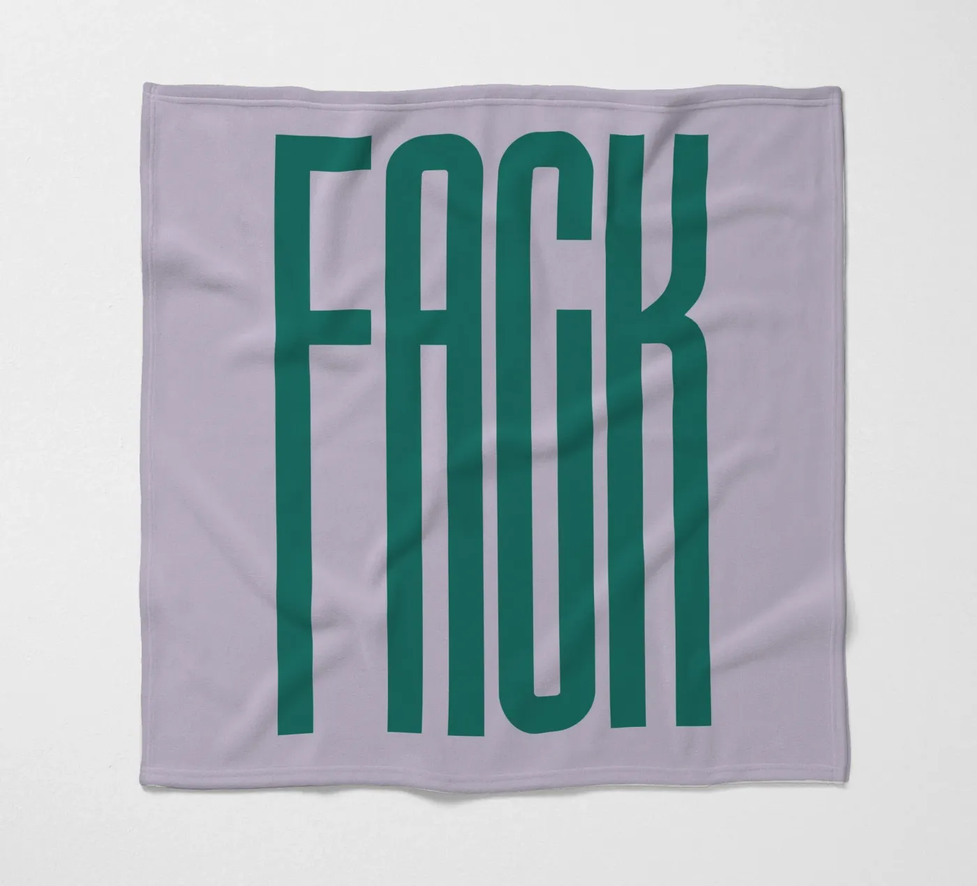 FACK coperta in pile da PurePeachStudio