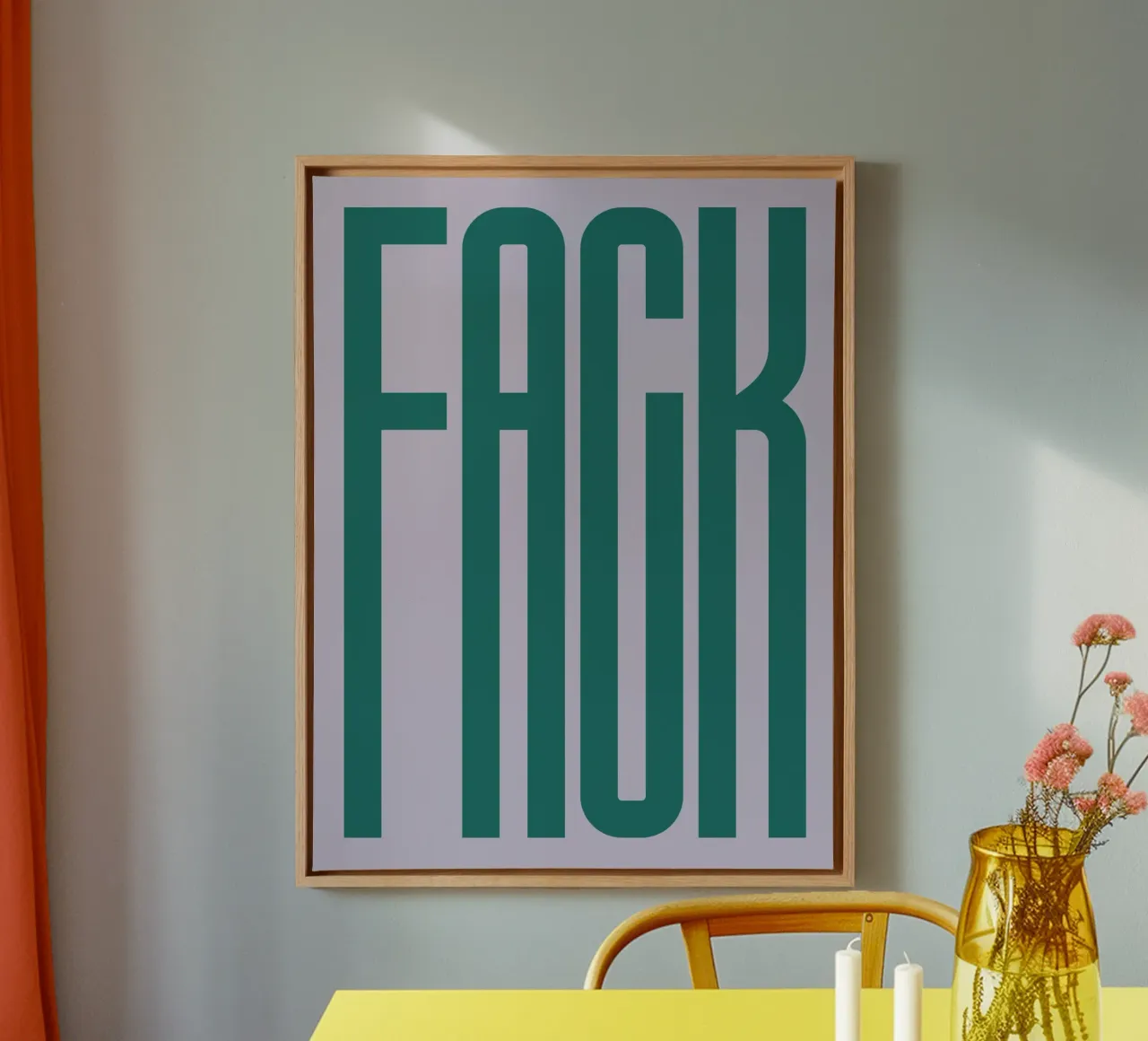 FACK canvas by PurePeachStudio