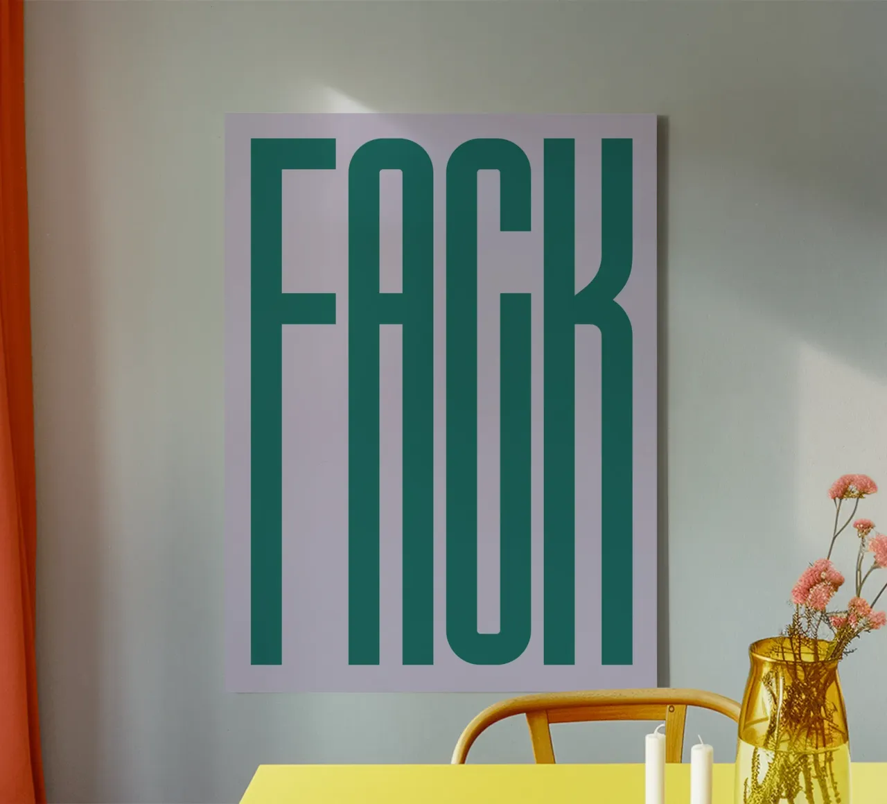 FACK canvas by PurePeachStudio