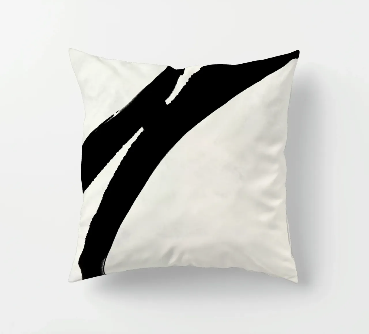 Black Strokes No 10 cuscino da treechild