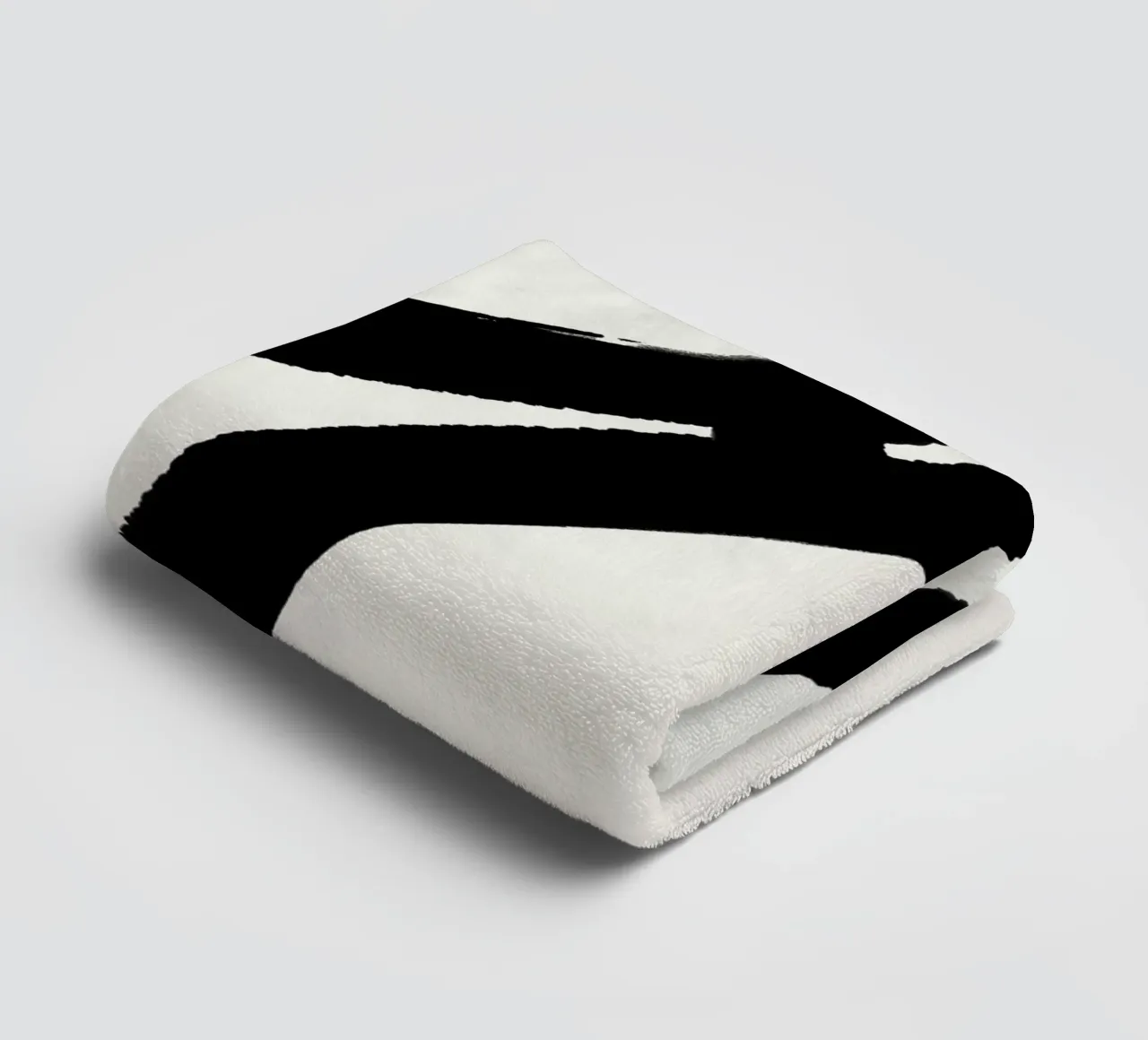 Black Strokes No 10 asciugamano da bagno da treechild