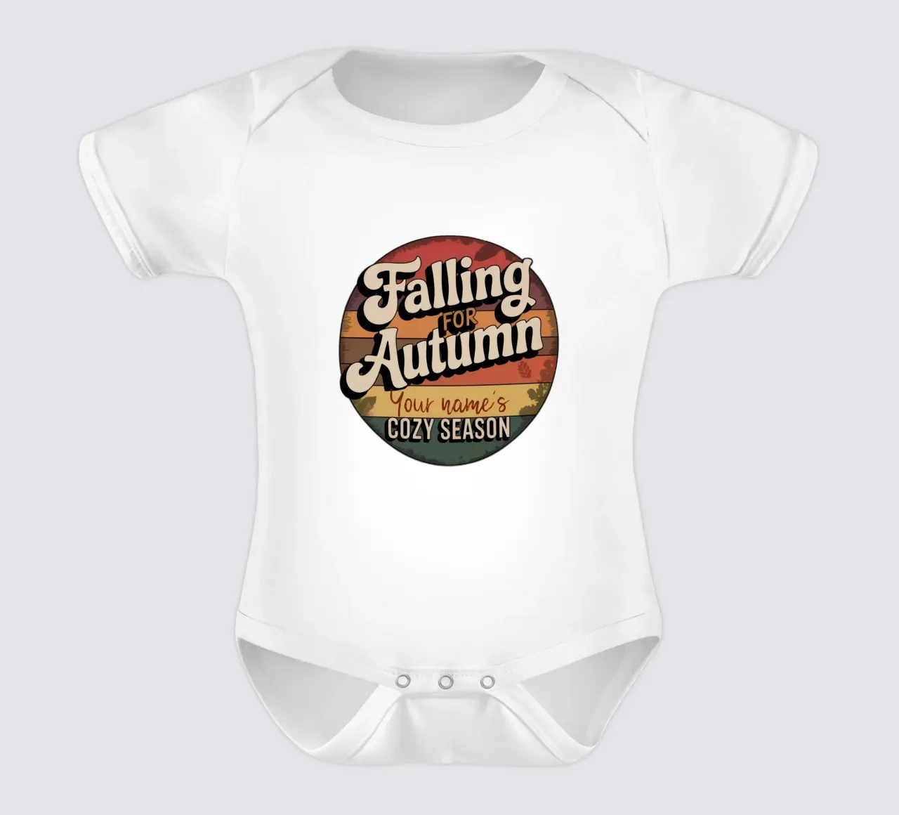 Falling for Autumn - da personalizzare body neonato maniche corte da 20 Farben