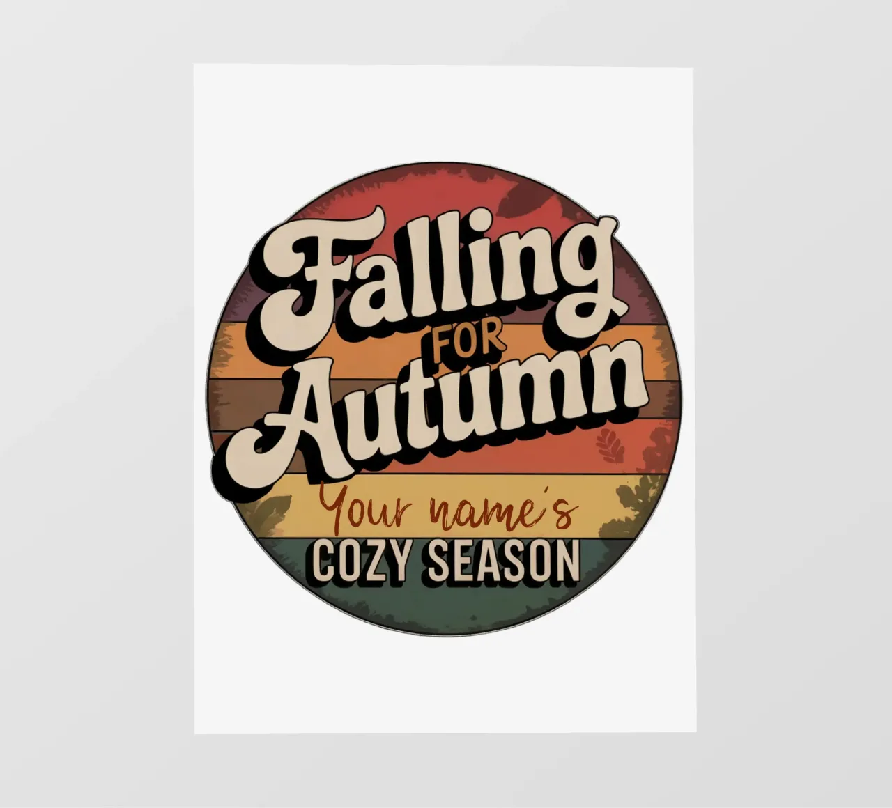 Falling for Autumn - da personalizzare telo in pvc da 20 Farben