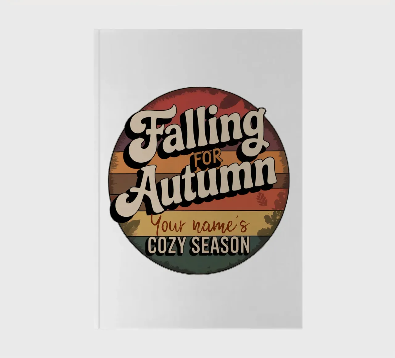 Falling for Autumn - for personalisation notebook by 20 Farben