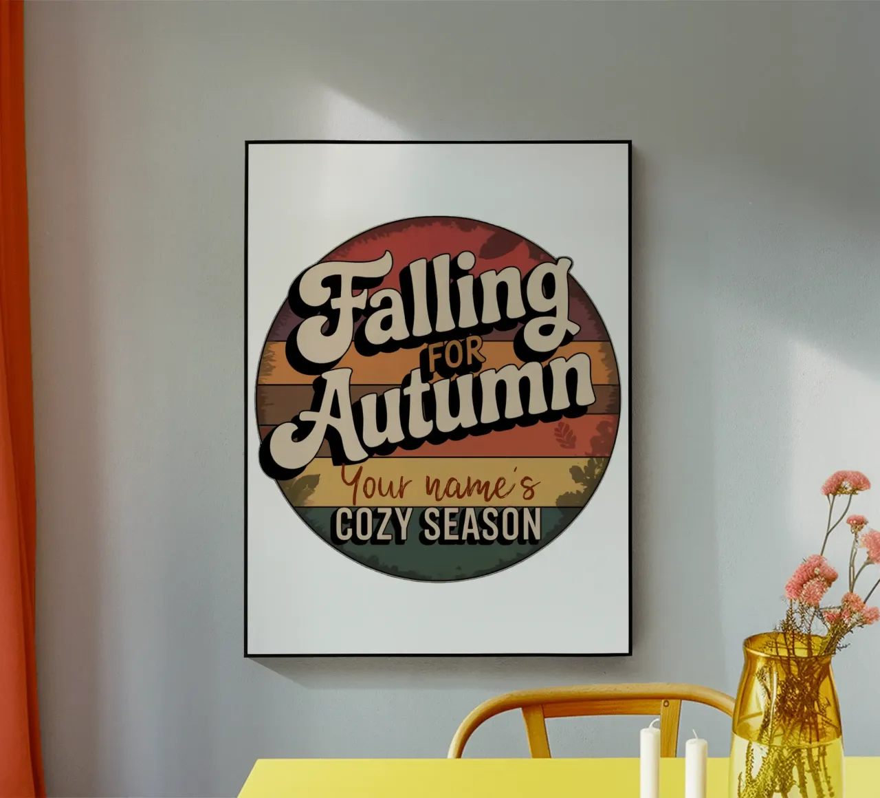 Falling for Autumn - da personalizzare plexiglass da 20 Farben
