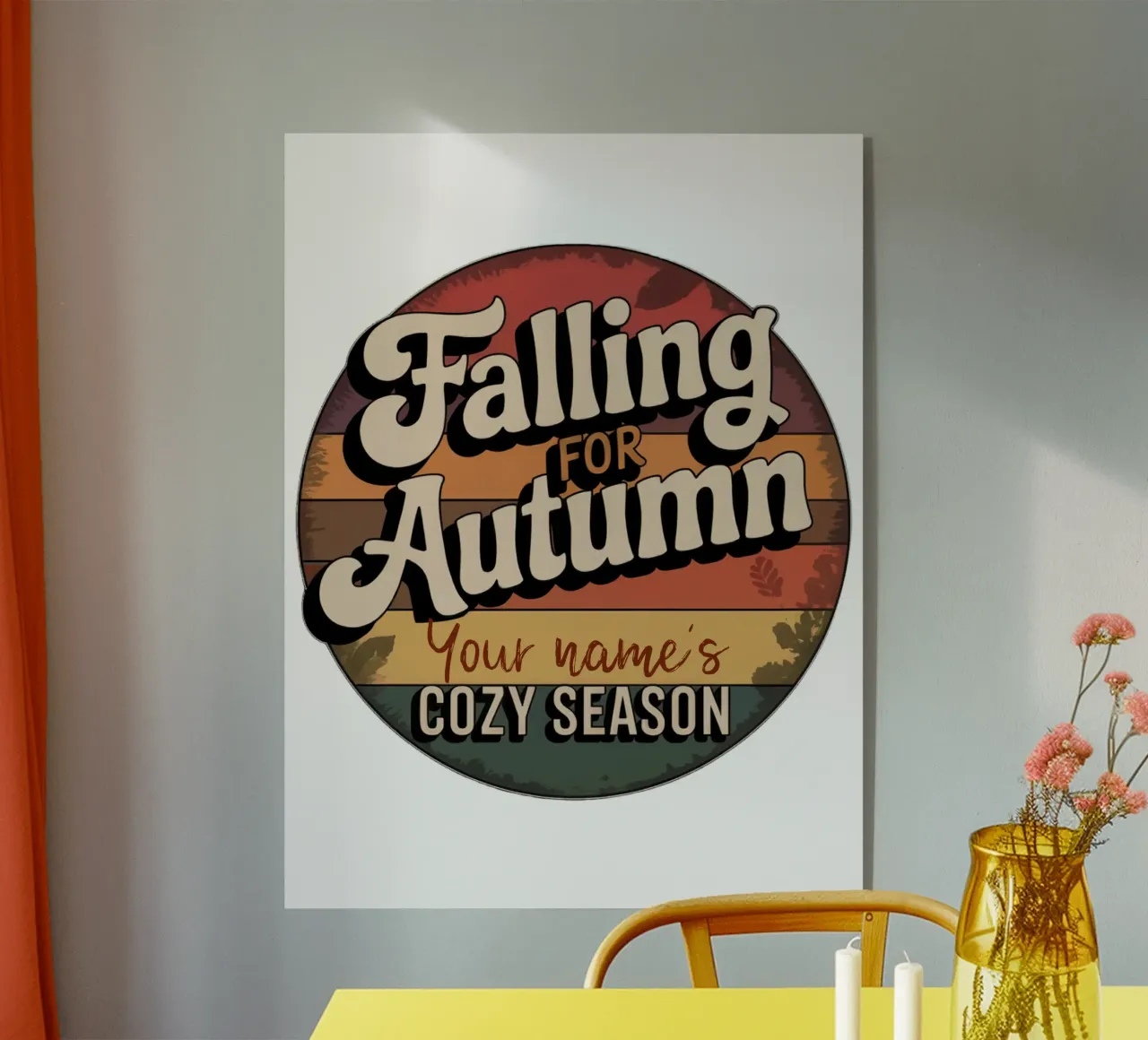 Falling for Autumn - da personalizzare plexiglass da 20 Farben