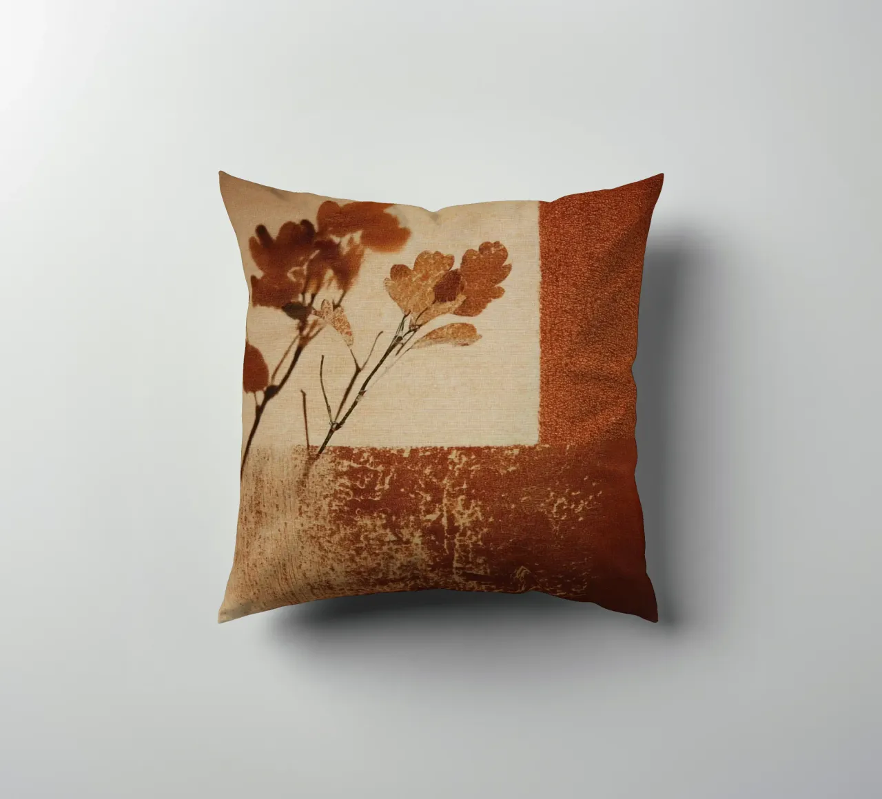 Golden Autumn Shadows cuscino da Geometrica