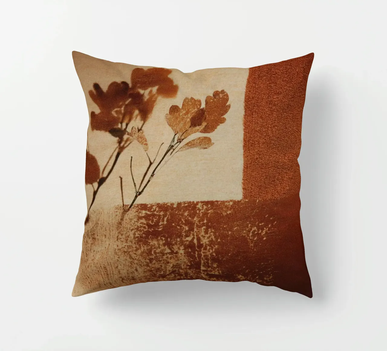 Golden Autumn Shadows cuscino da Geometrica