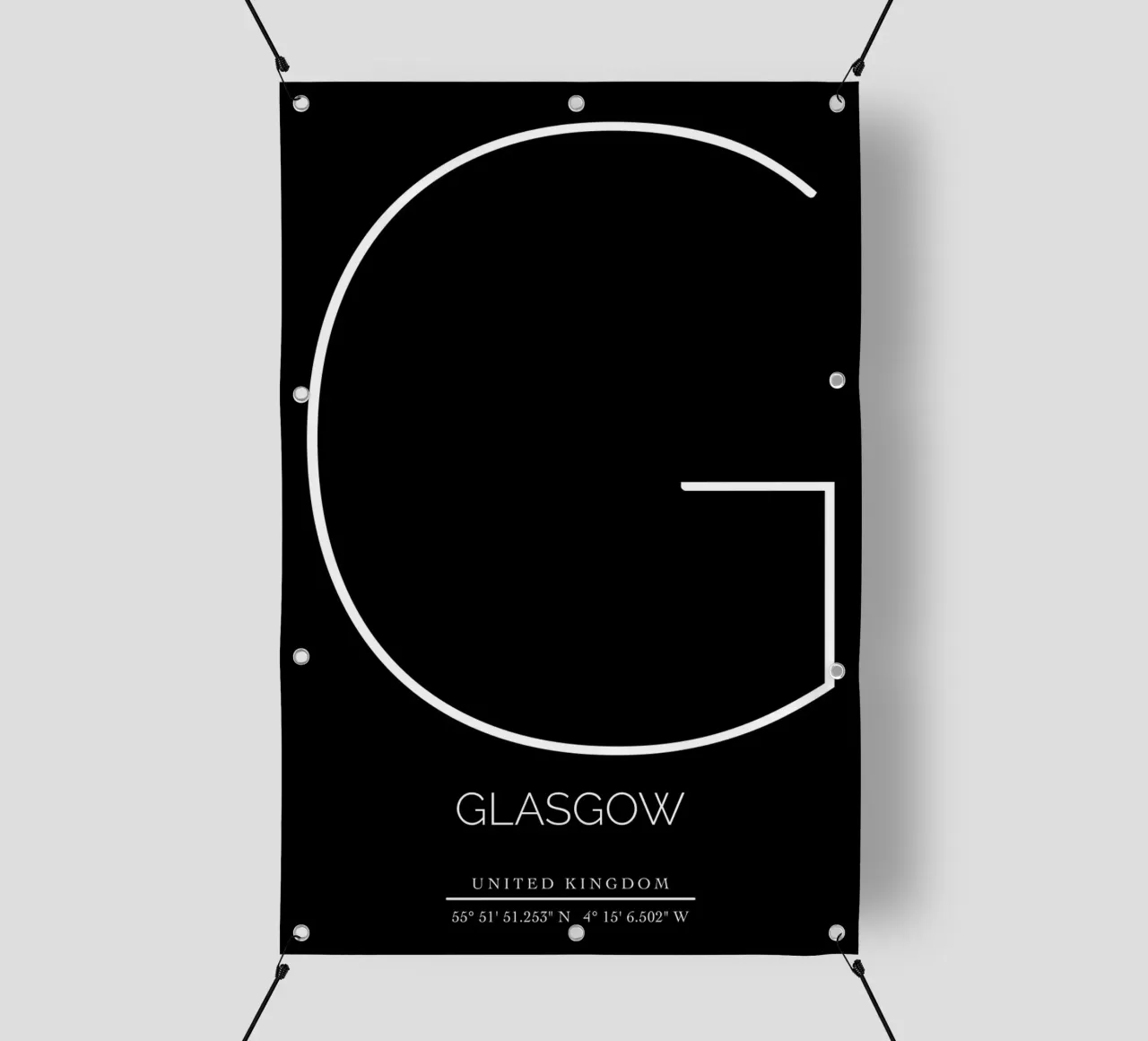 GLASGOW - black telo in pvc da CityLights