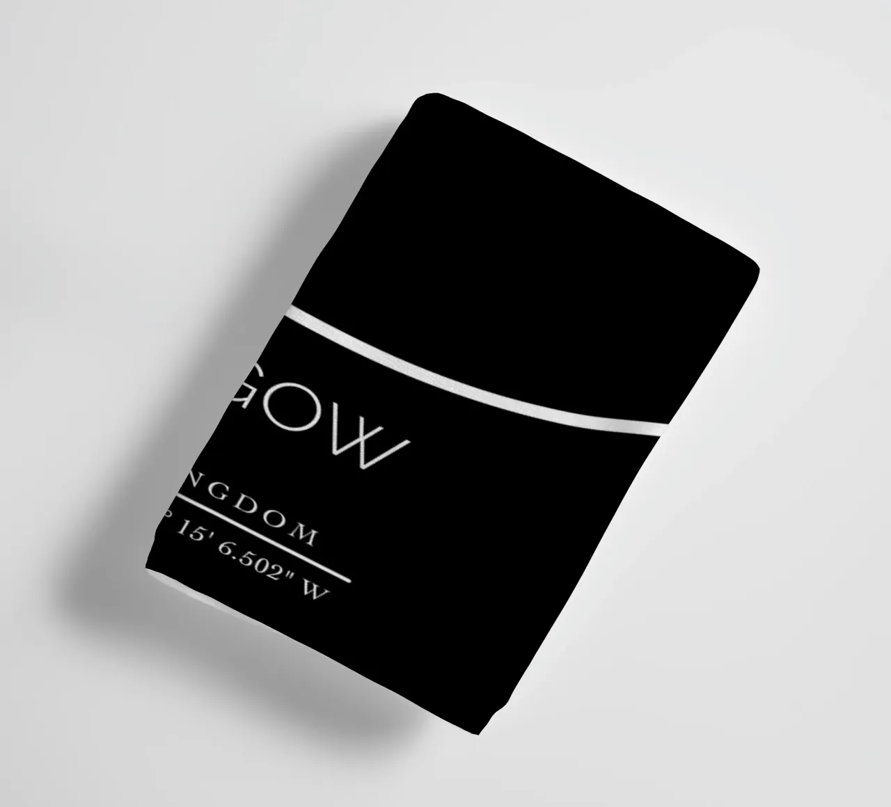 GLASGOW - black towel by CityLights