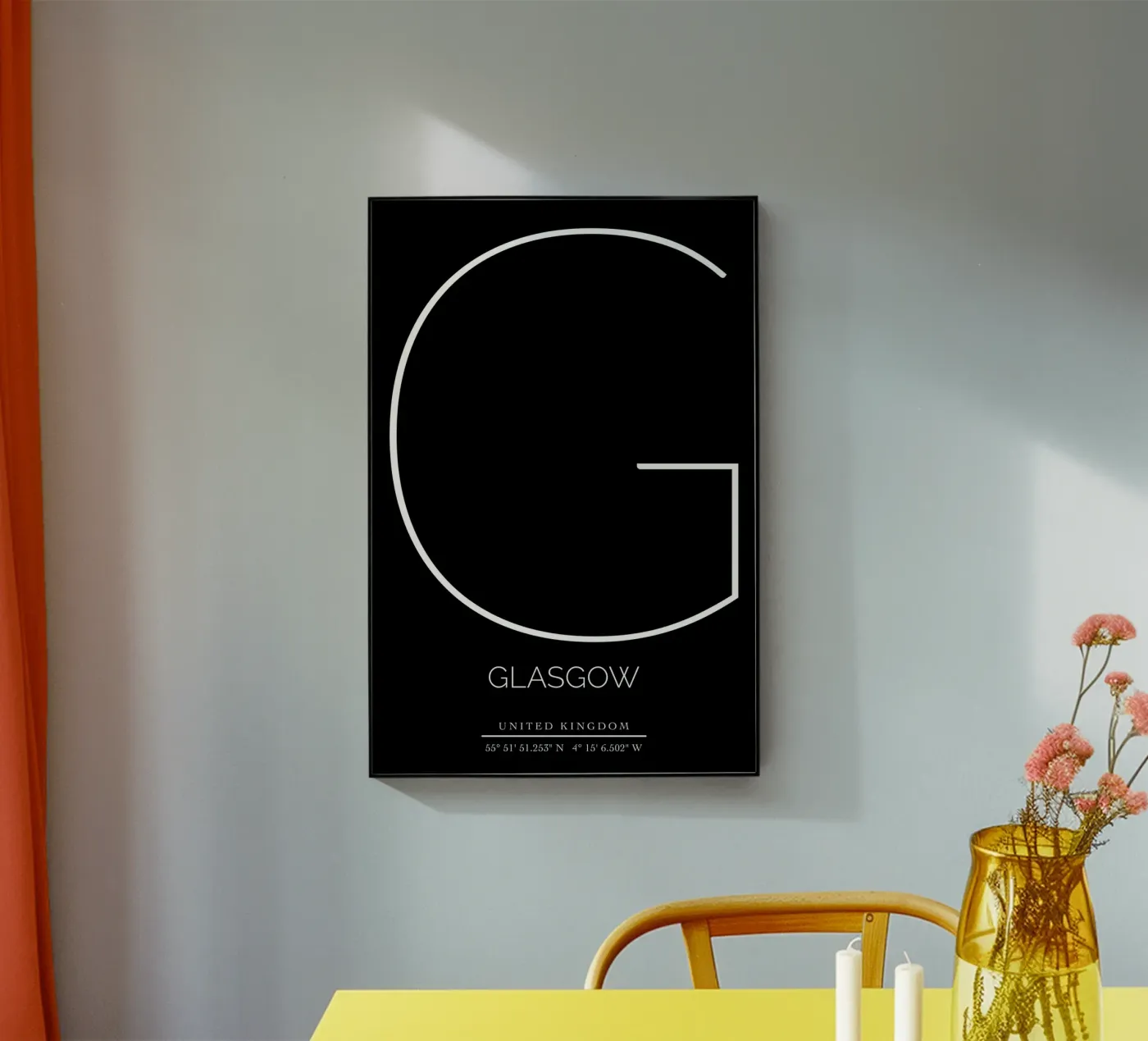GLASGOW - black acryl van CityLights