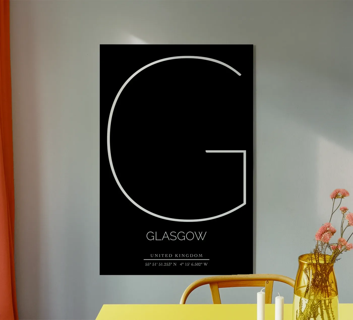 GLASGOW - black acryl van CityLights