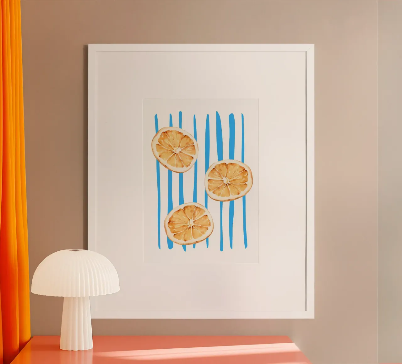 Oranges carta hahnemühle da PinkCandyWalls