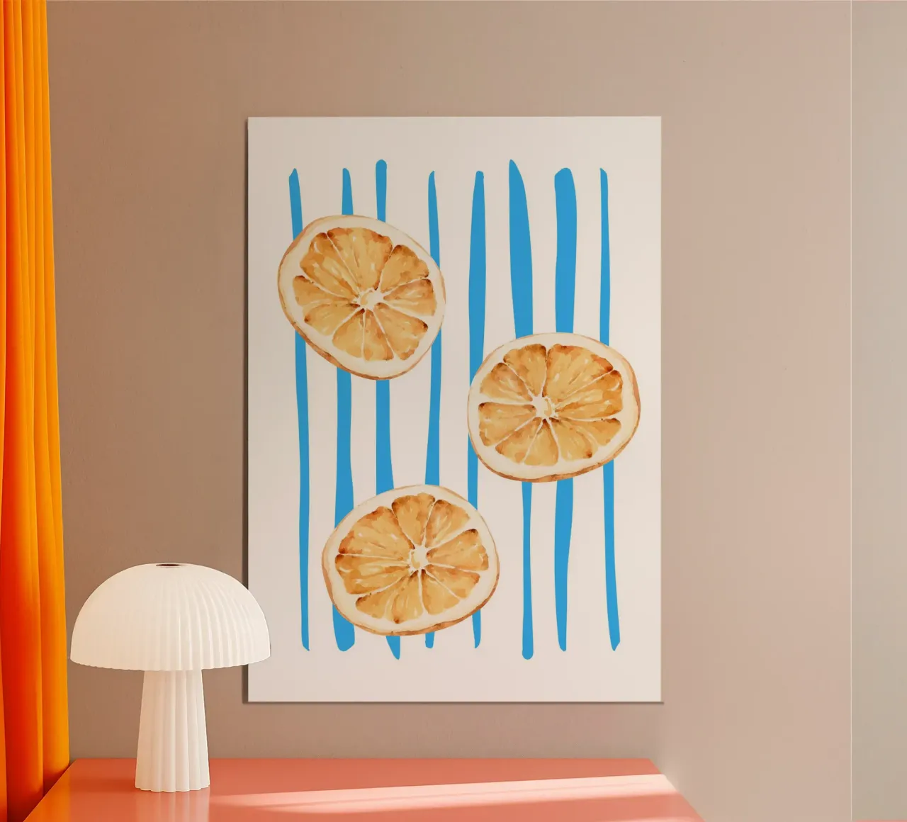 Oranges carta hahnemühle da PinkCandyWalls