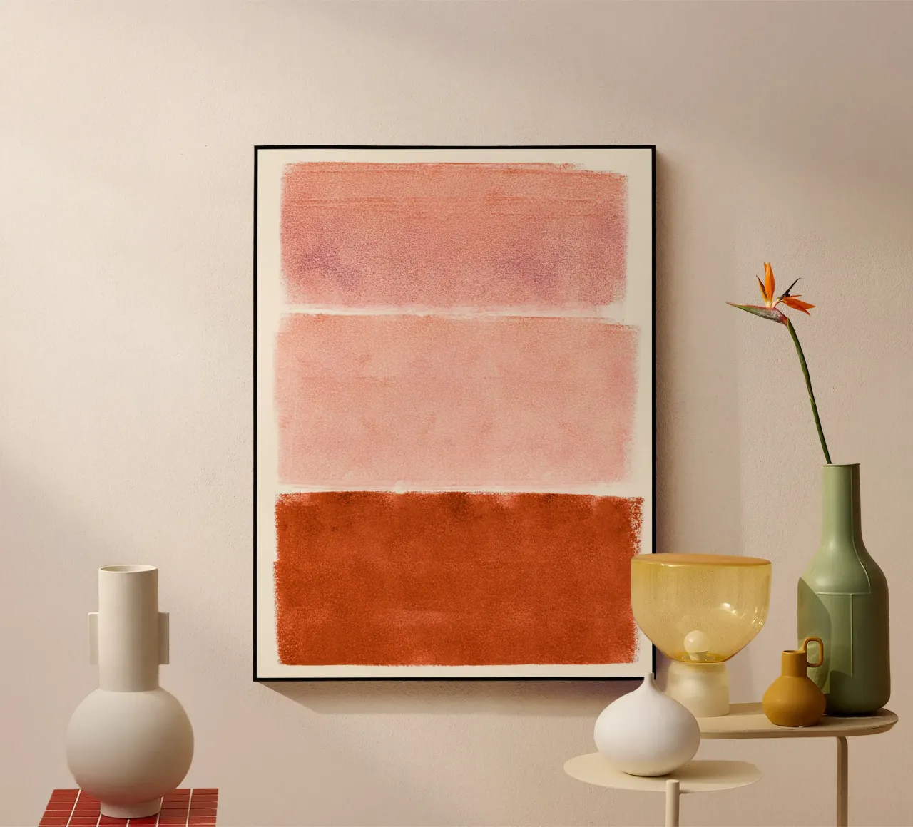 colorfields pink orange plexiglass da IRIS LEHNHARDT FINE ART