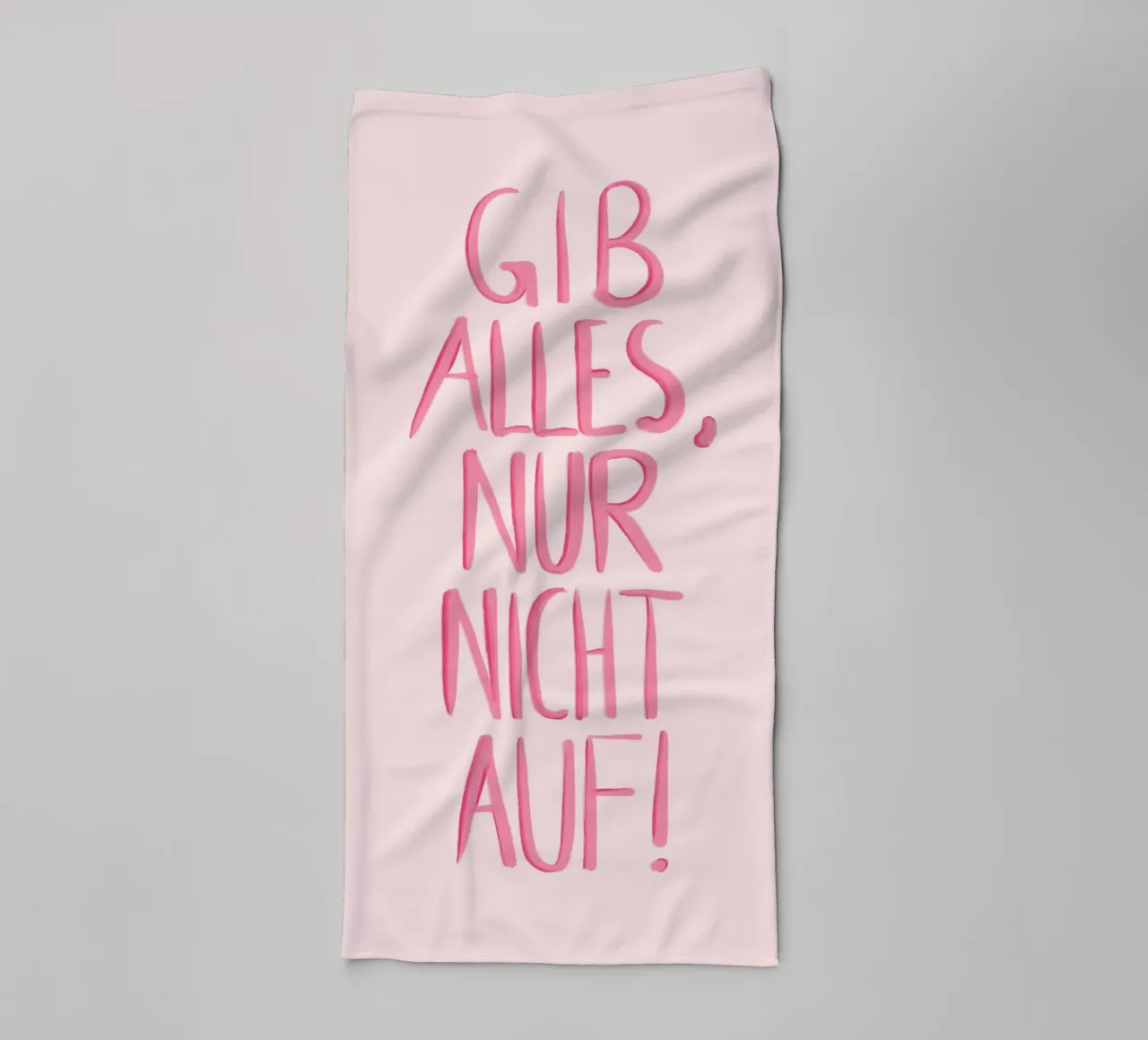 Gib alles - rosa asciugamano da bagno da BAINAI QUOTES