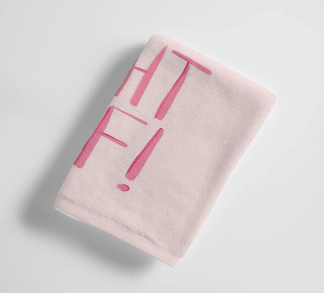 Gib alles - rosa asciugamano da bagno da BAINAI QUOTES