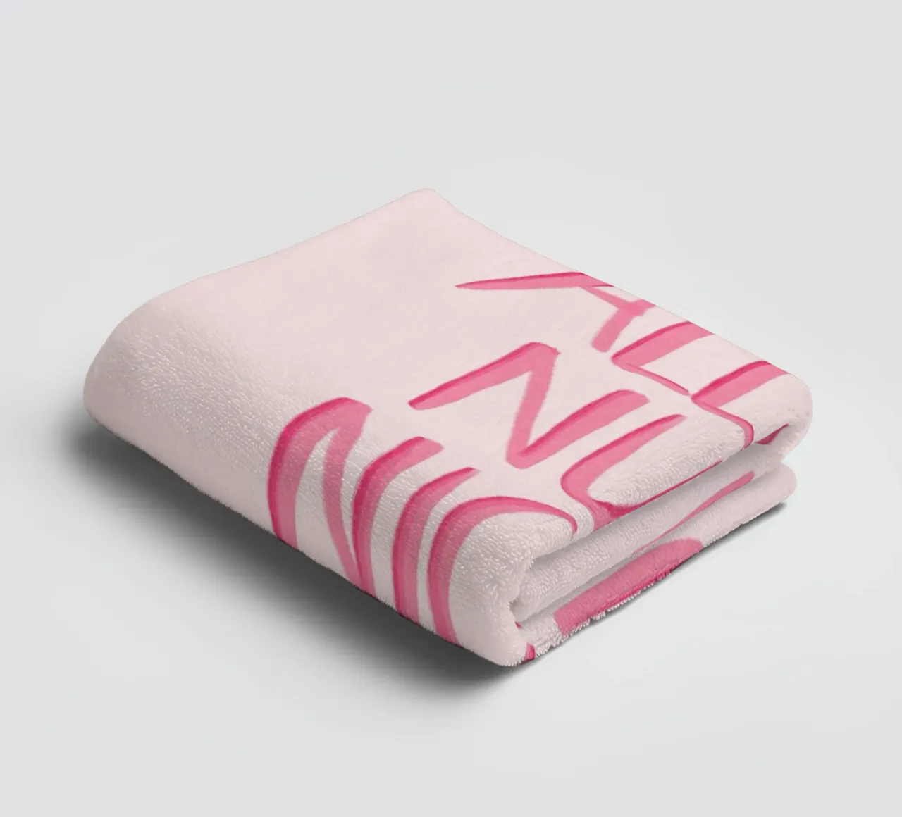 Gib alles - rosa asciugamano da bagno da BAINAI QUOTES