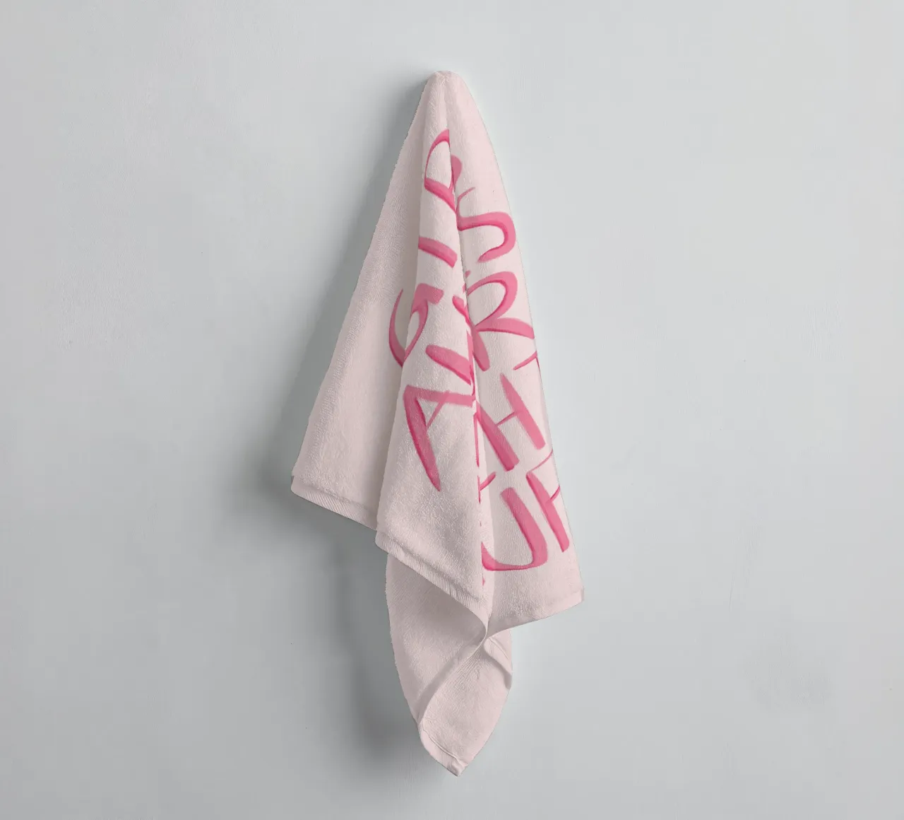 Gib alles - rosa asciugamano da bagno da BAINAI QUOTES