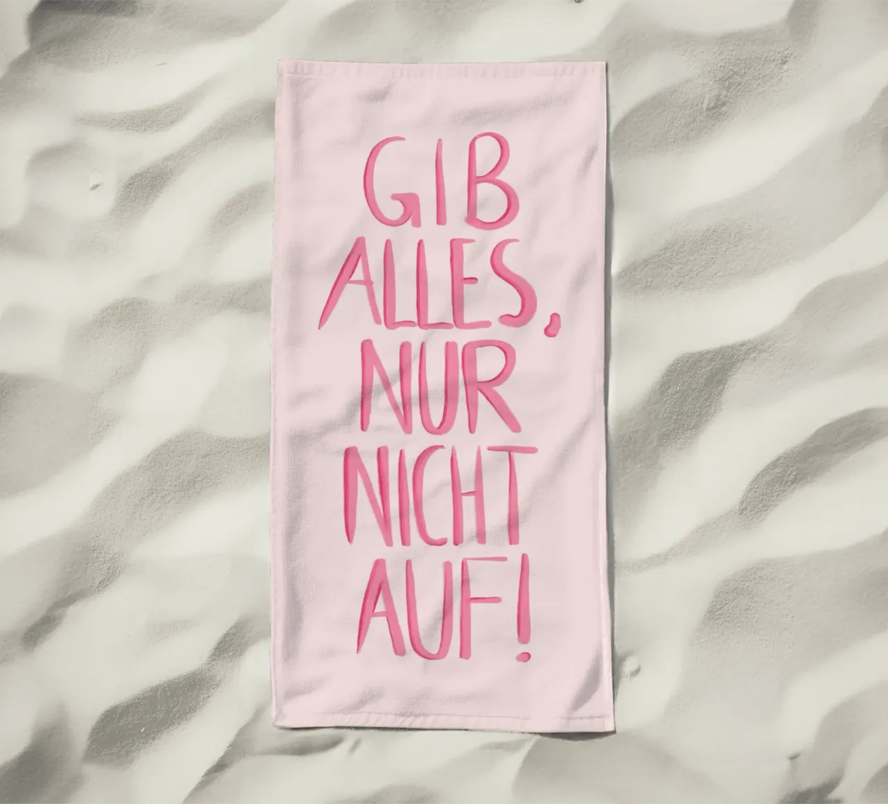 Gib alles - rosa telo mare da BAINAI QUOTES