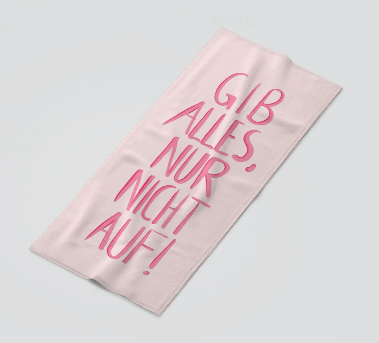 Gib alles - rosa telo mare da BAINAI QUOTES