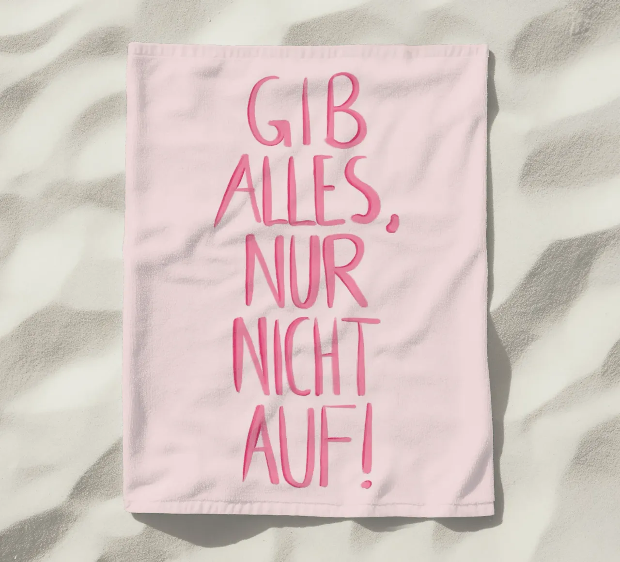 Gib alles - rosa telo mare da BAINAI QUOTES