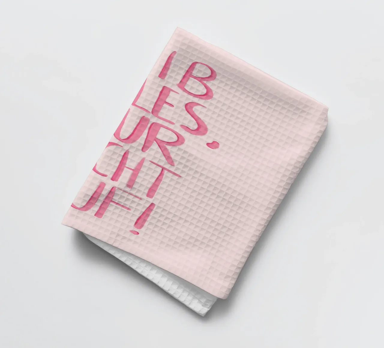 Gib alles - rosa canovaccio da cucina da BAINAI QUOTES