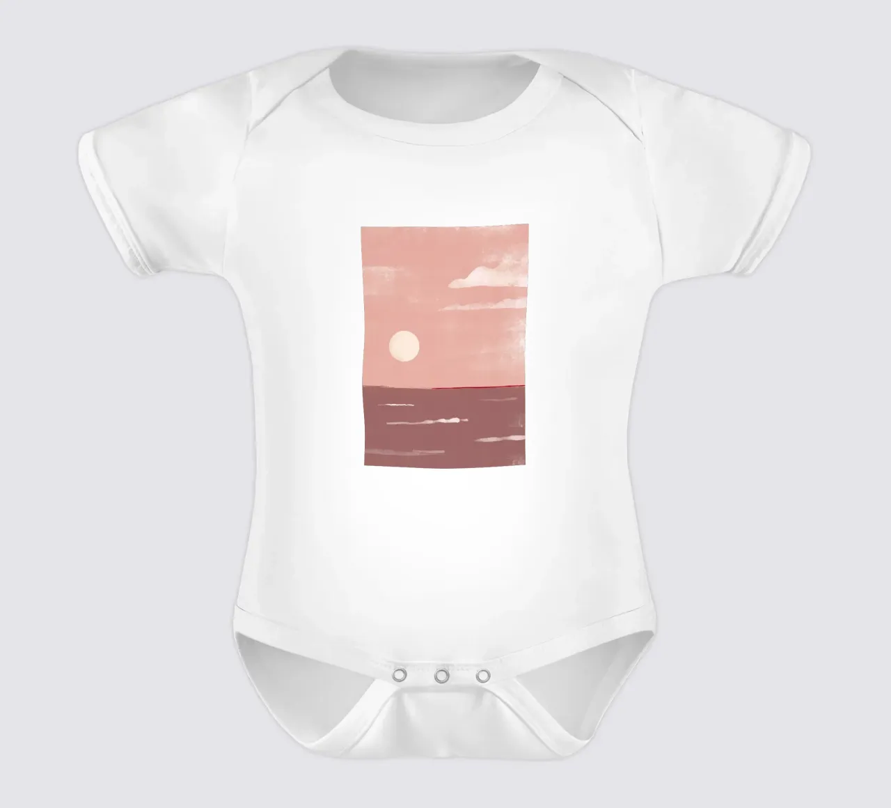 Coast mauve body neonato maniche corte da BAINAI