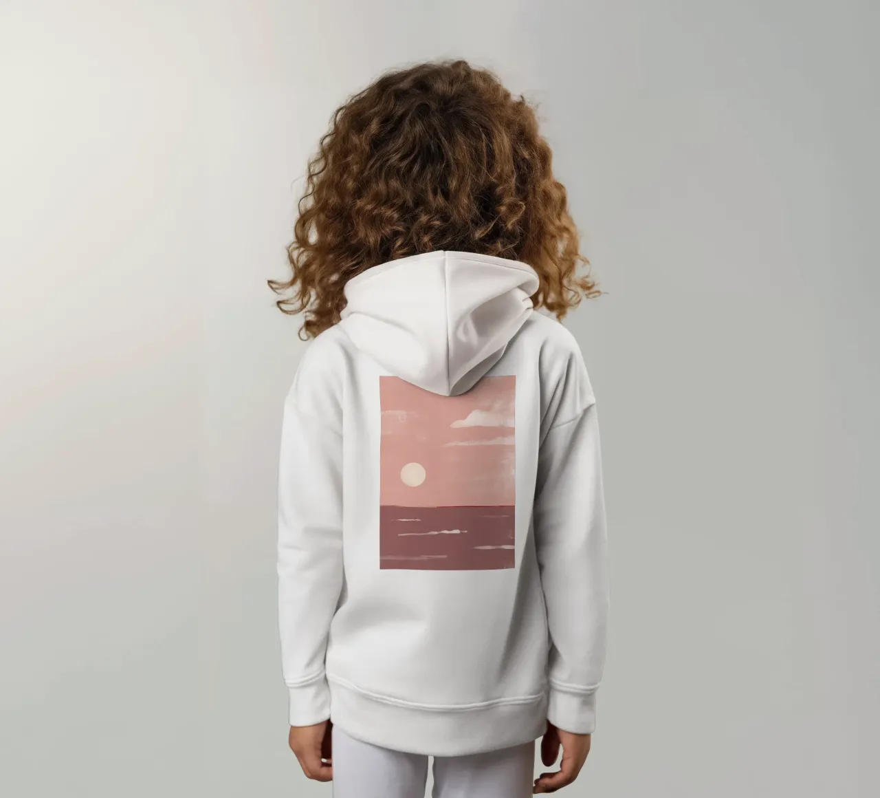 Coast mauve felpa bambino con cappuccio da BAINAI