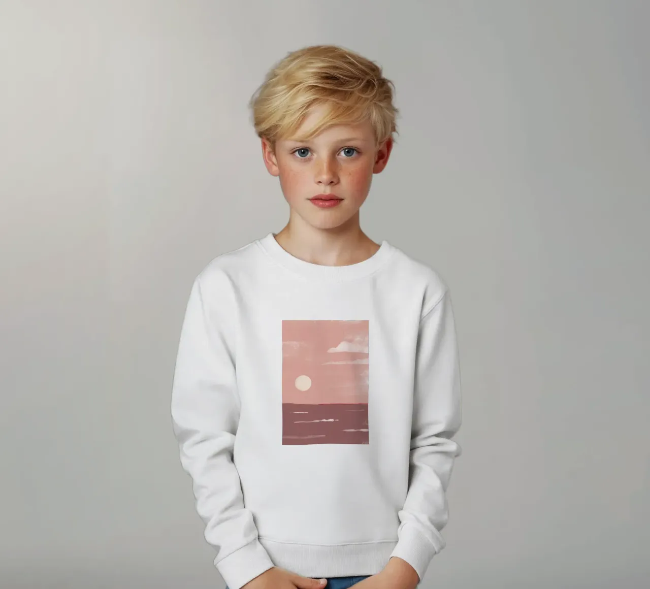 Coast mauve felpa bambino da BAINAI