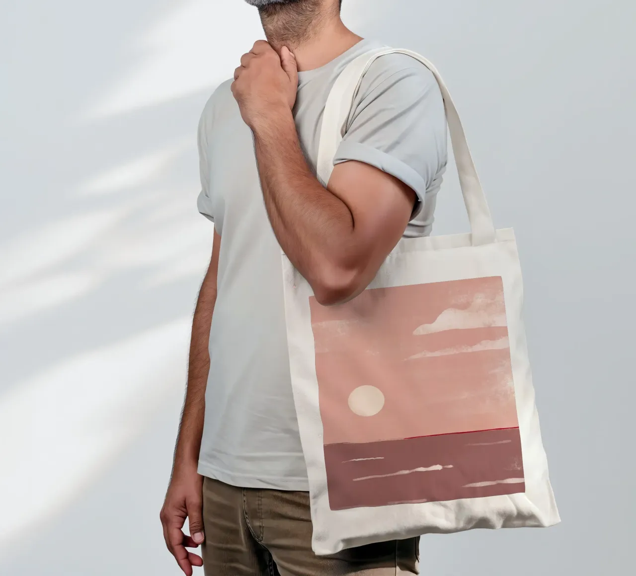 Coast mauve borsa in juta da BAINAI