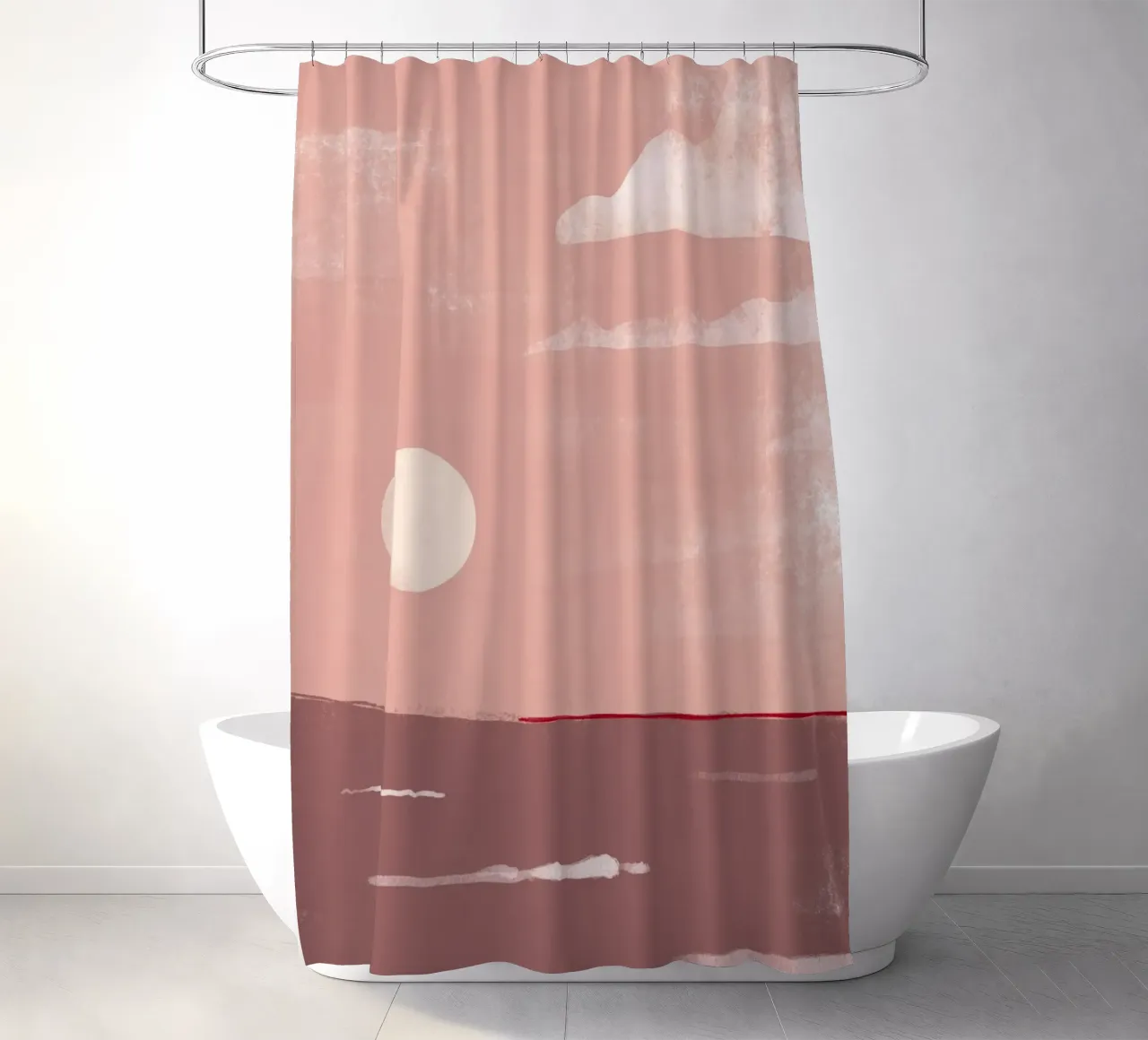 Coast mauve tenda da doccia da BAINAI