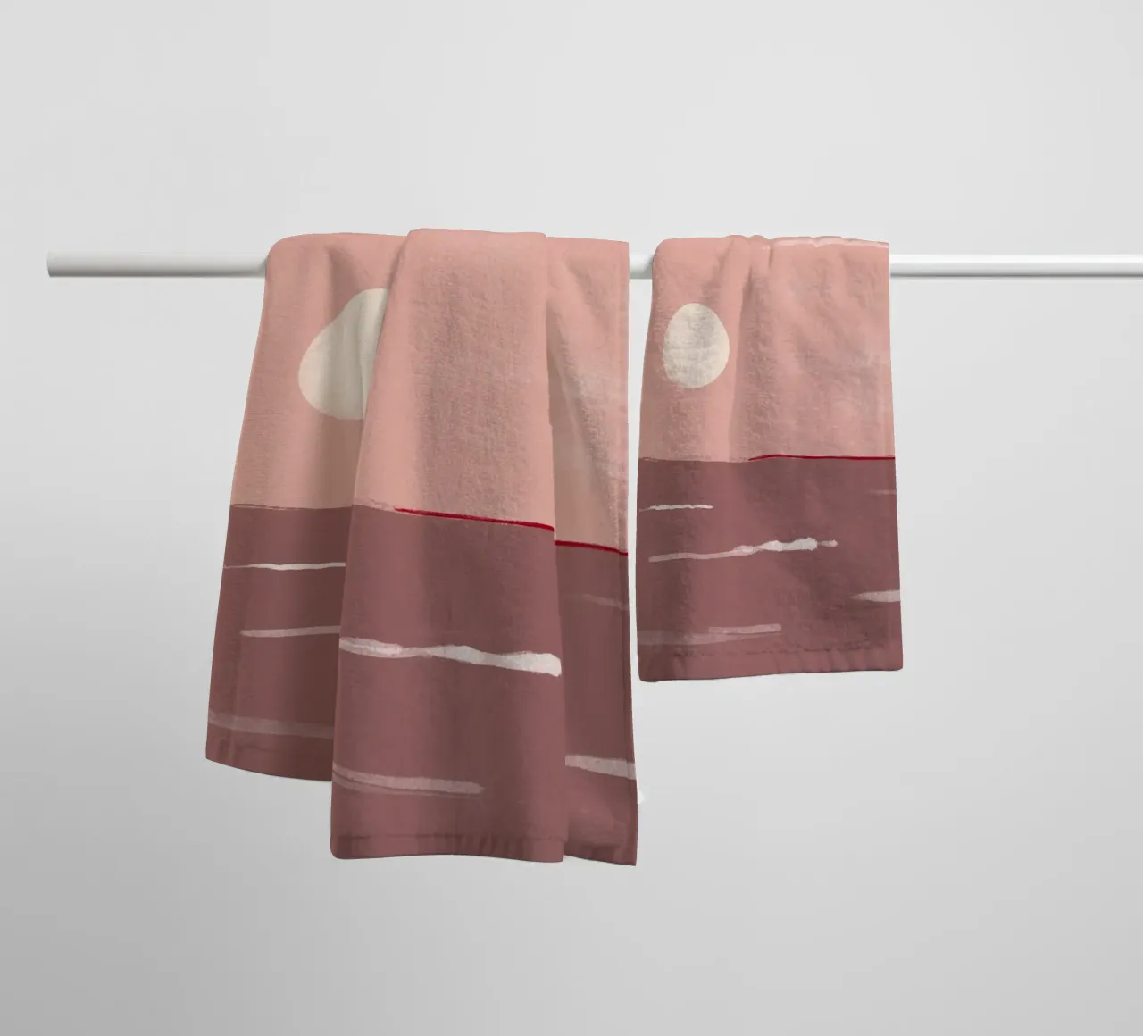 Coast mauve asciugamano da bagno da BAINAI