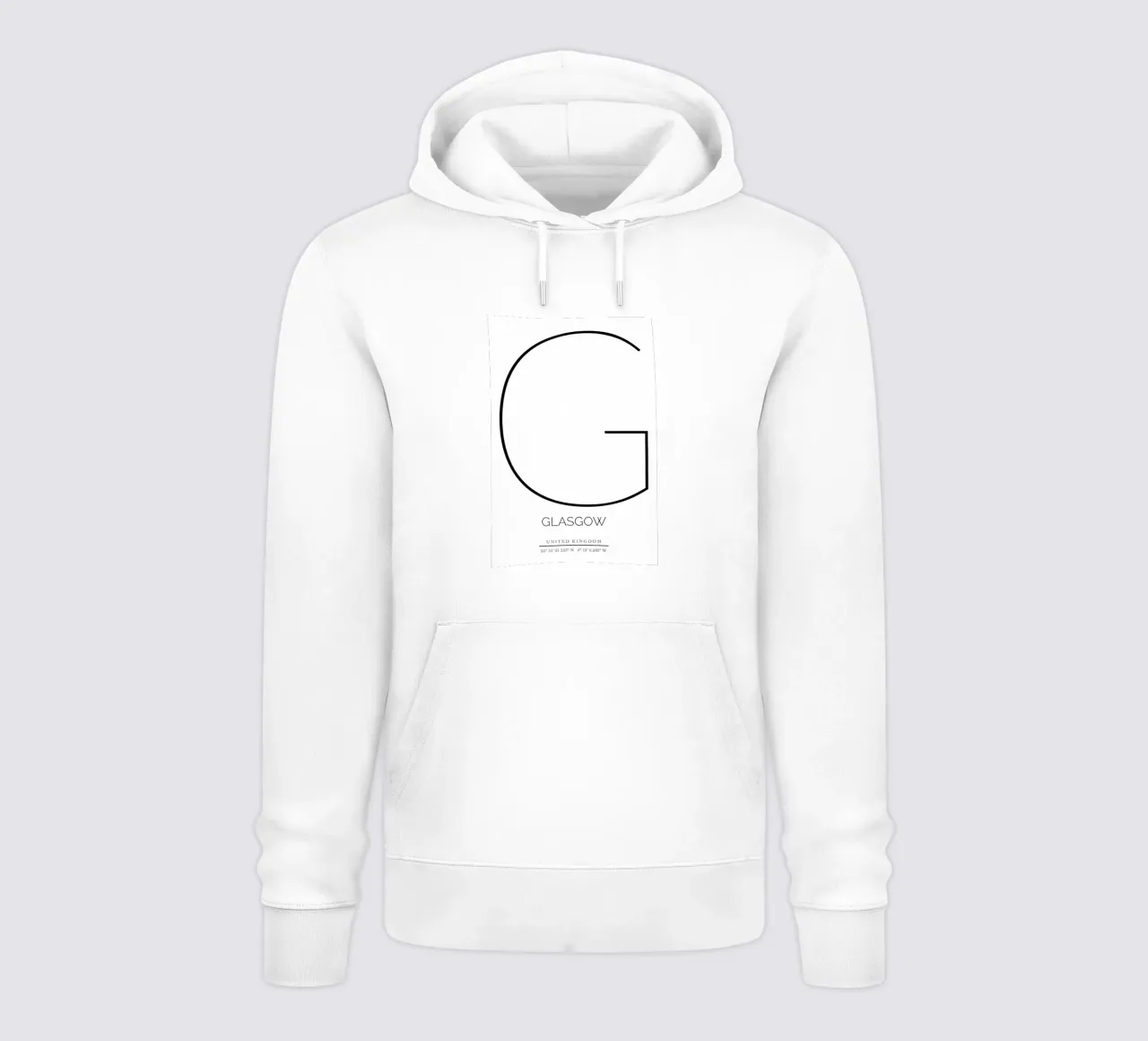 GLASGOW - white felpa con cappuccio da CityLights