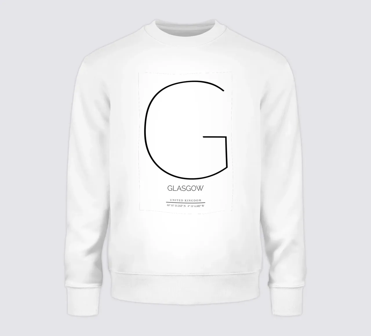 GLASGOW - white felpa da CityLights