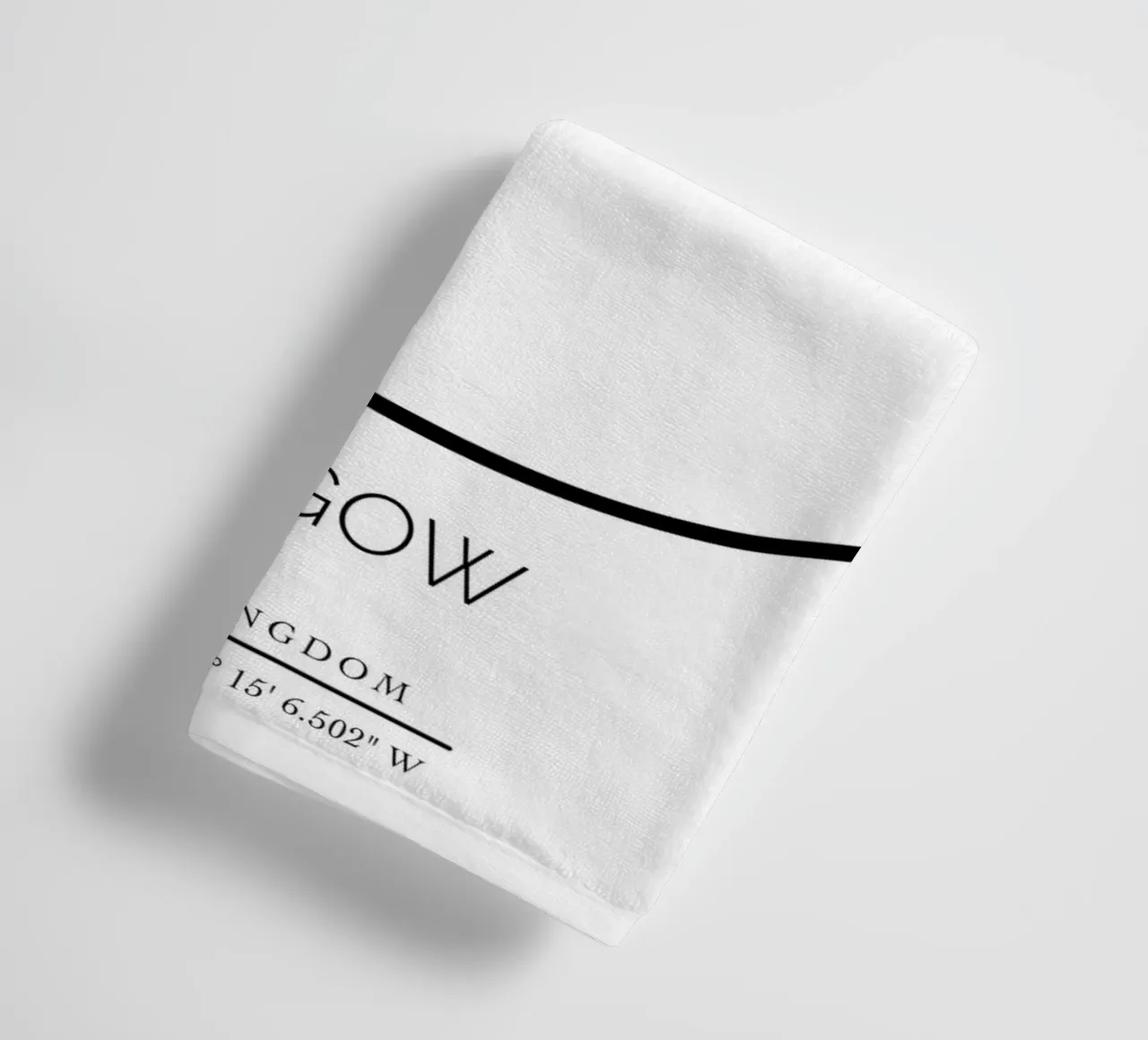 GLASGOW - white asciugamano da bagno da CityLights