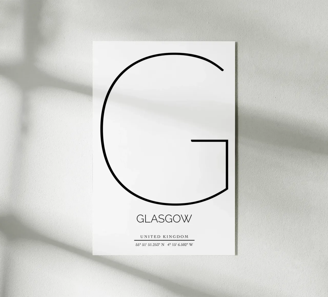 GLASGOW - white plexiglass da CityLights