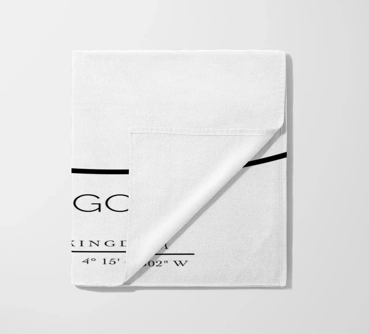GLASGOW - white beach towel by CityLights