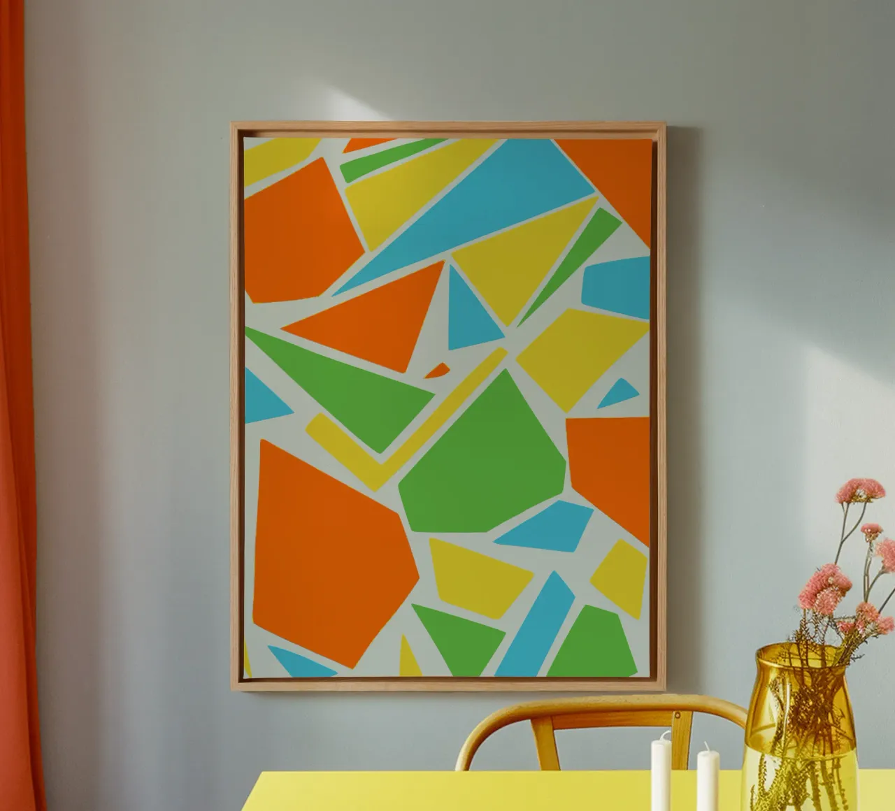 Fragmenten abstract 02 canvas van Little Dean