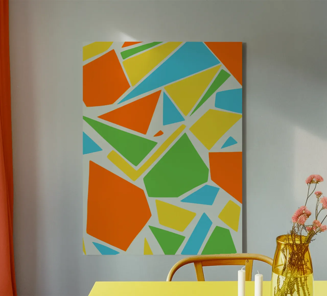 Fragmenten abstract 02 canvas van Little Dean
