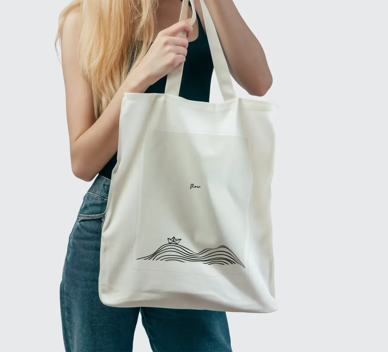 Flow borsa in juta da PurePeachStudio