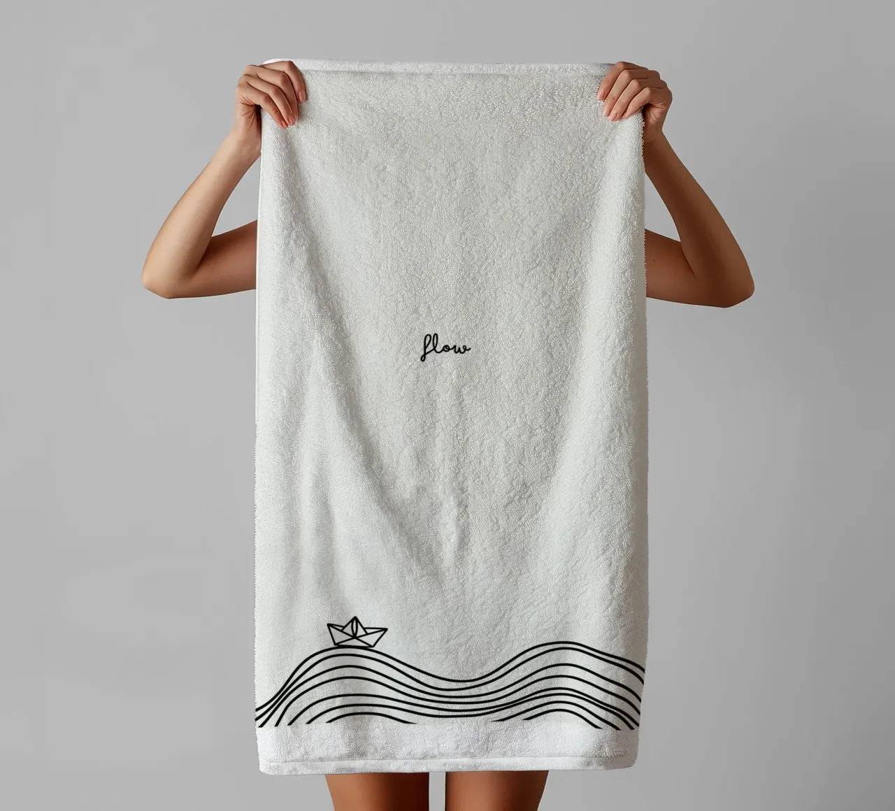 Flow badhanddoek van PurePeachStudio