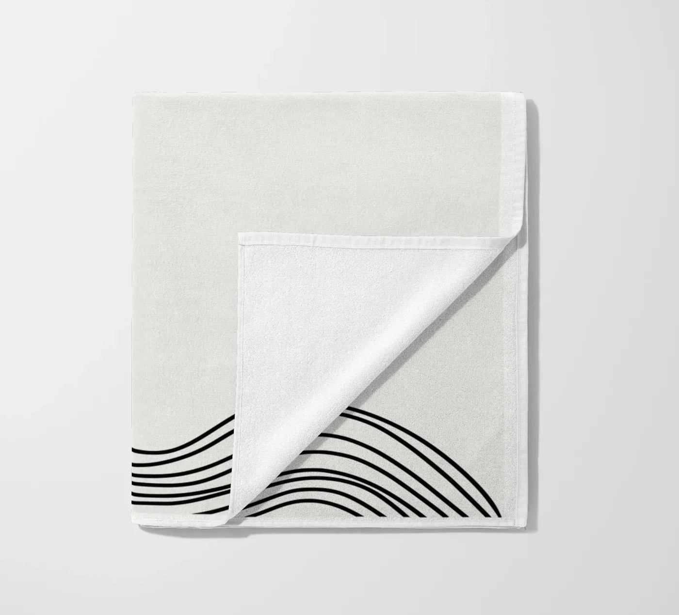 Flow beach towel by PurePeachStudio