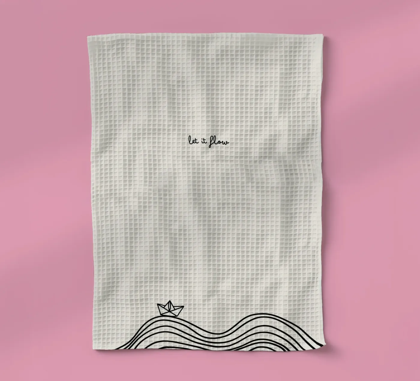 Flow tea towel by PurePeachStudio