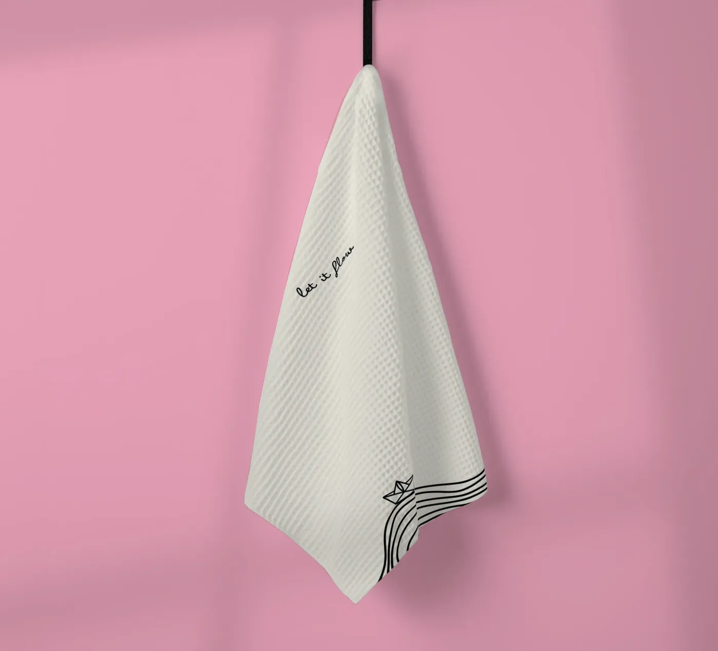 Flow tea towel by PurePeachStudio