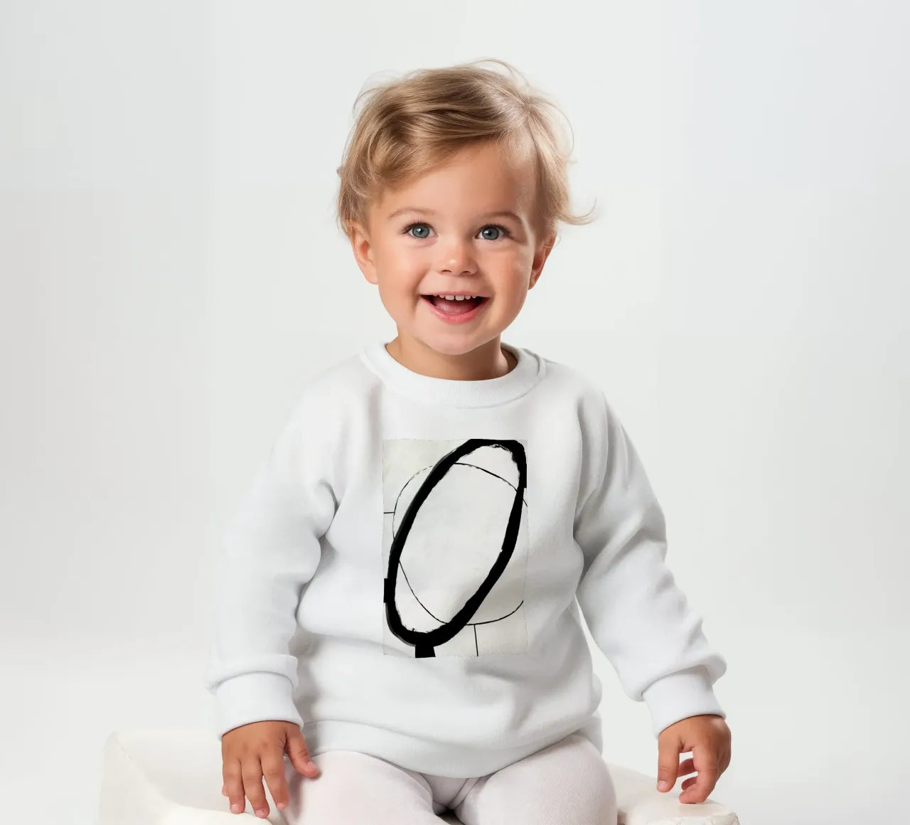 Black Strokes No 11 felpa neonato da treechild