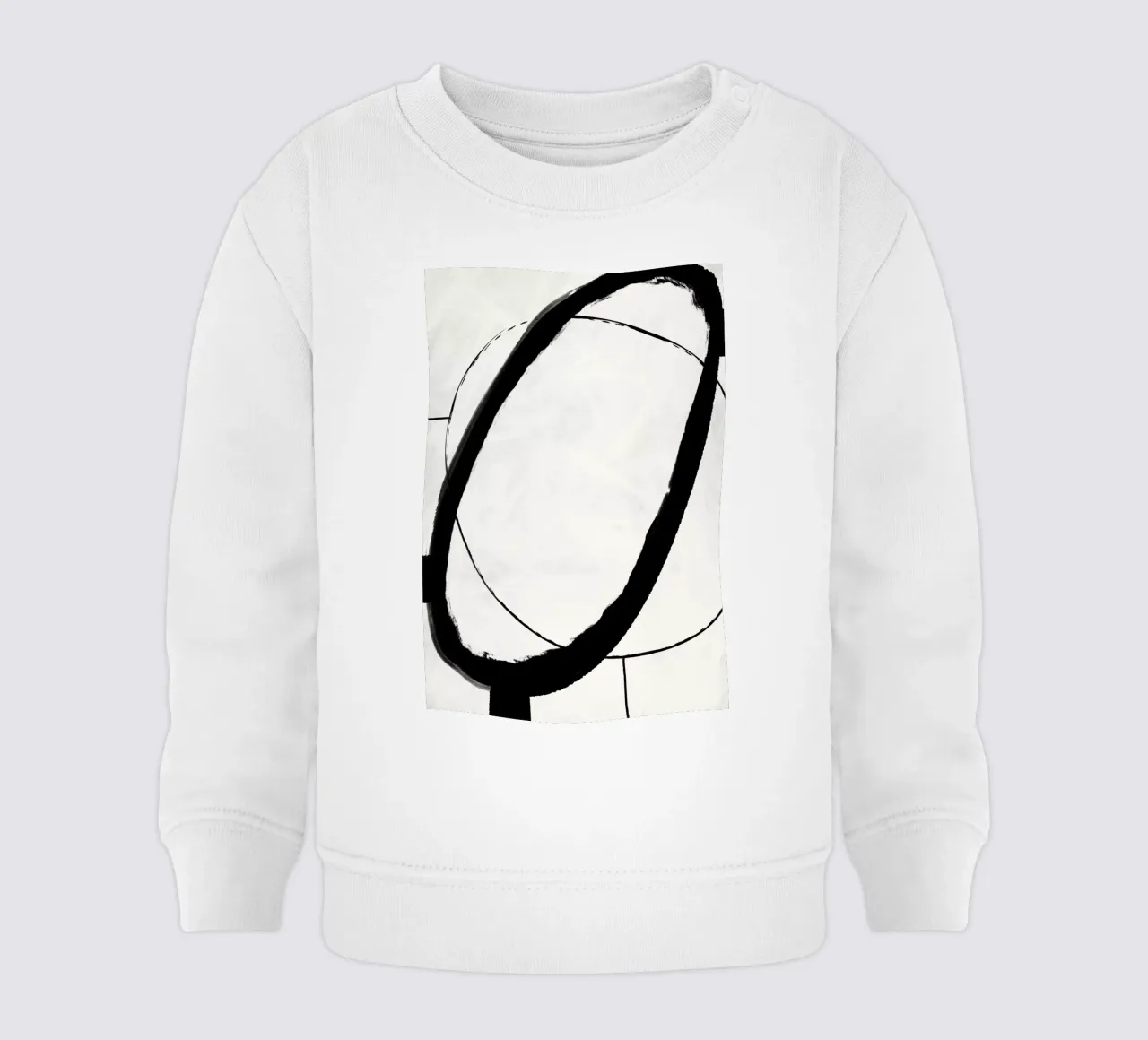 Black Strokes No 11 felpa neonato da treechild