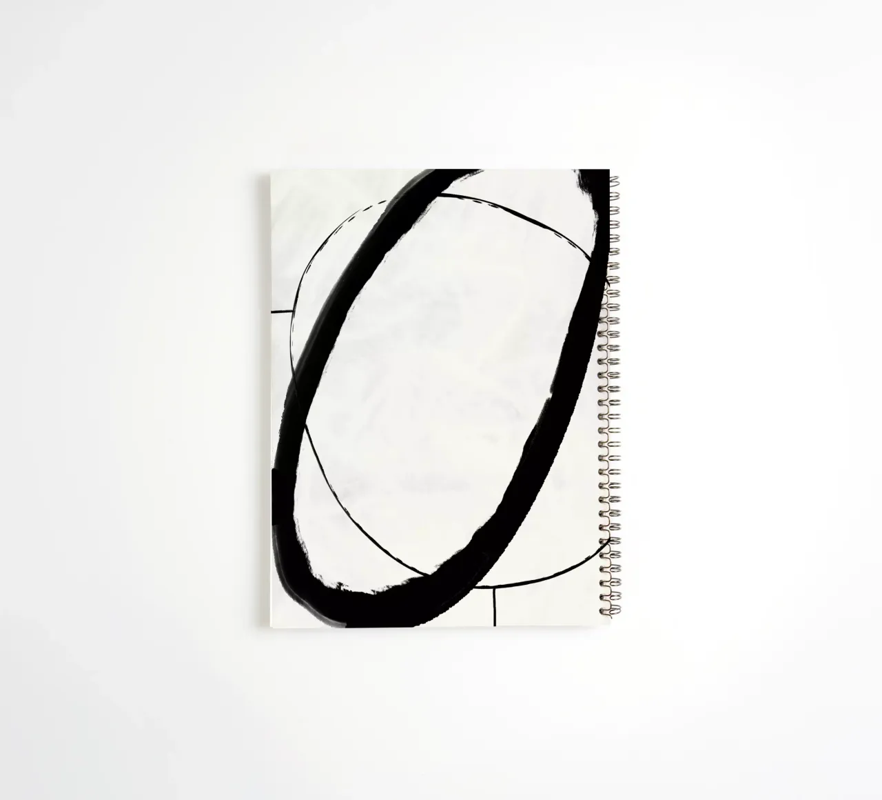 Black Strokes No 11 spiral notebook by treechild