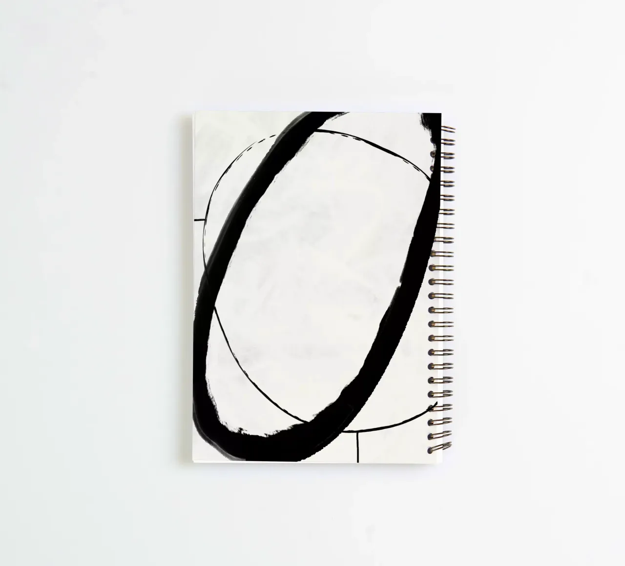 Black Strokes No 11 spiral notebook by treechild